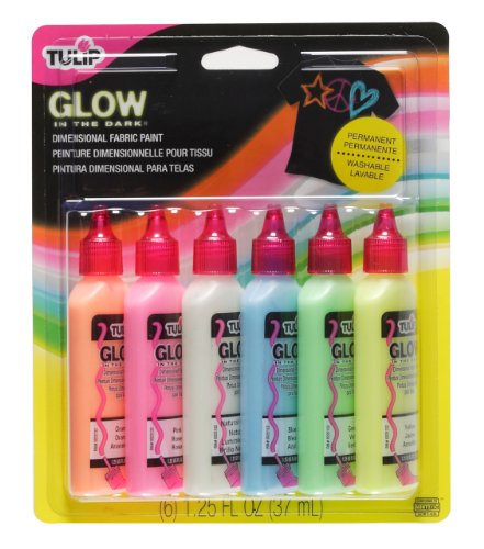 Tulip 6-Pack 3D Fashion Paint, Glow