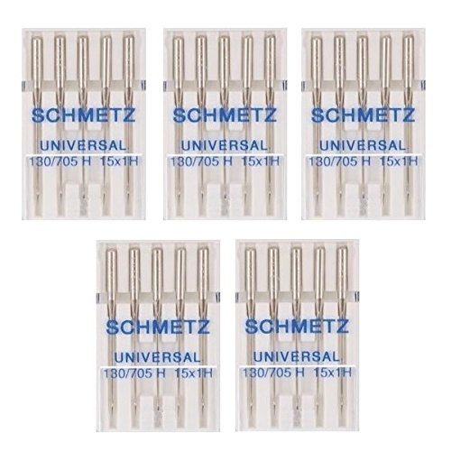 25 Schmetz Universal Sewing Machine Needles 130/705H 15x1H