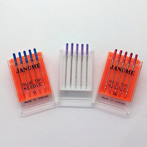 Janome Purple Tip Needles - Size 14 (5 Pack) - Red Deer Sewing Centre